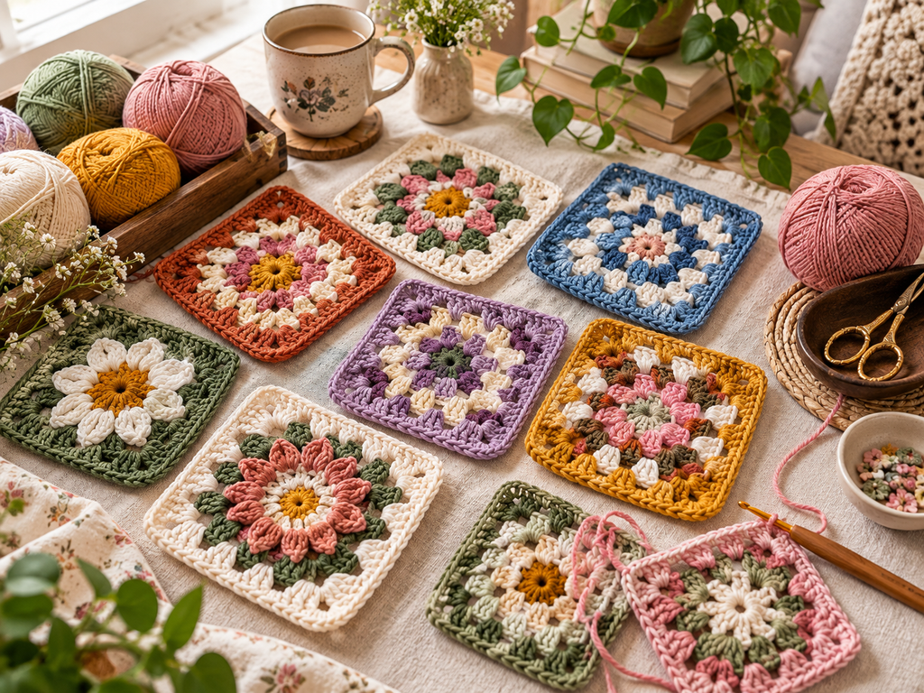 crochet granny square patterns