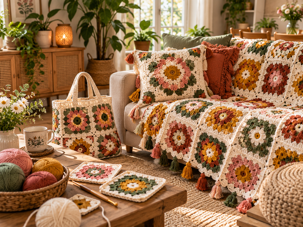 crochet granny square patterns
