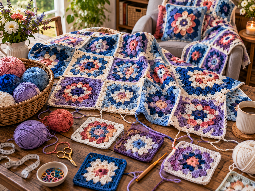 crochet granny square patterns
