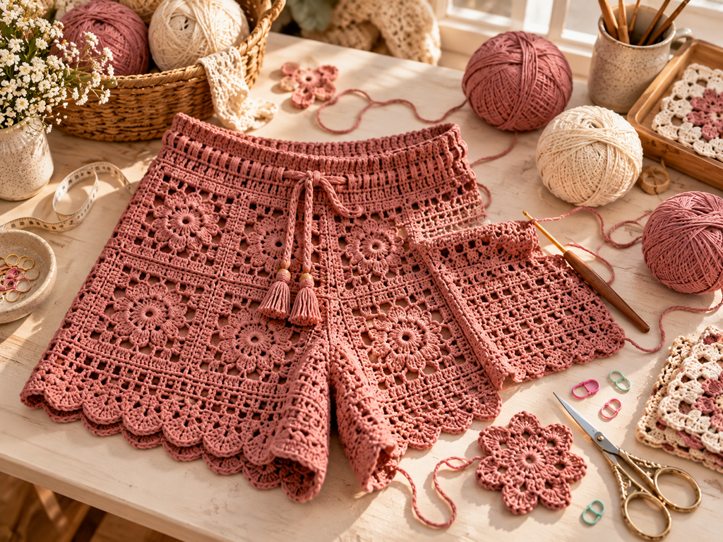 crochet shorts patterns for women