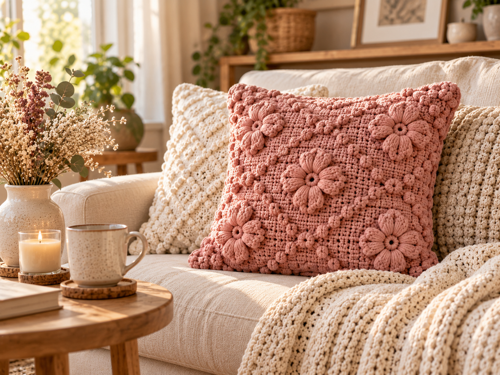 cute and stylish crochet pillow patterns