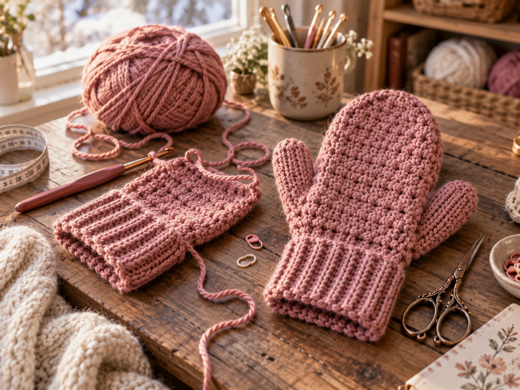 easy and warm crochet mitten patterns