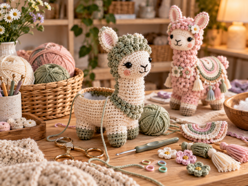 cute crochet llama patterns