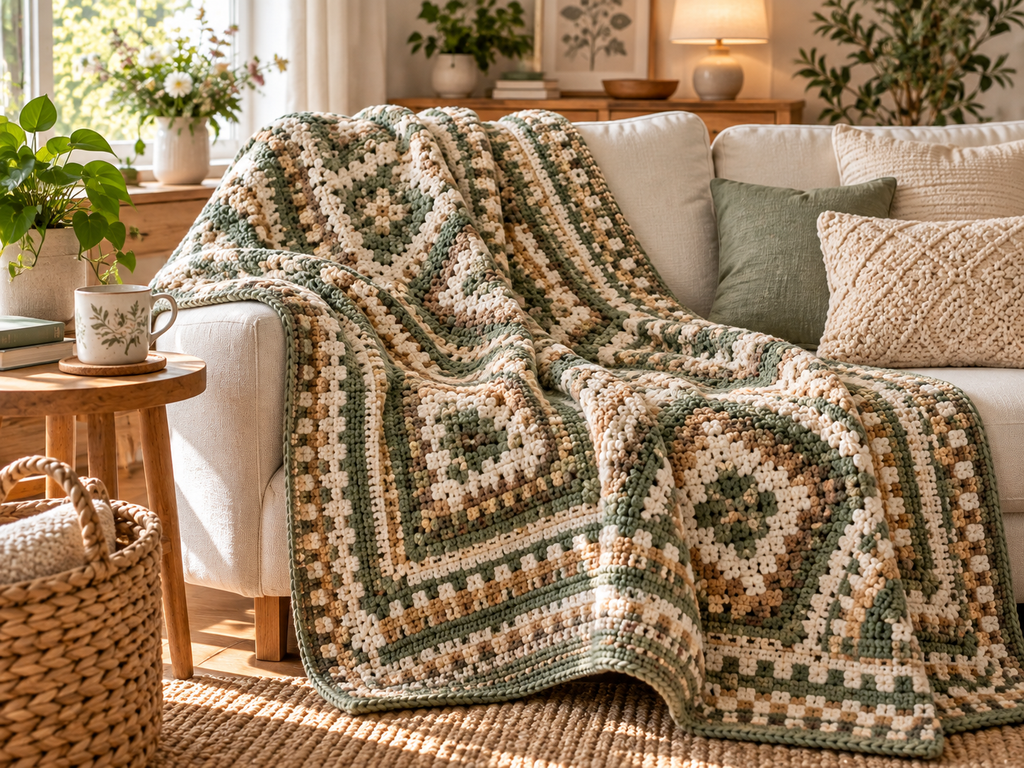 beautiful mosaic crochet blanket patterns
