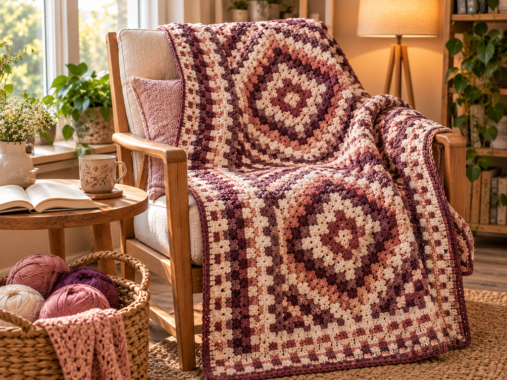 beautiful mosaic crochet blanket patterns