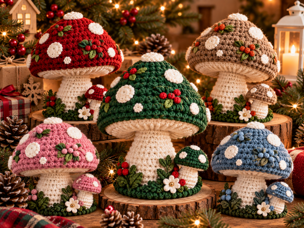 Adorable Crochet Mushroom
