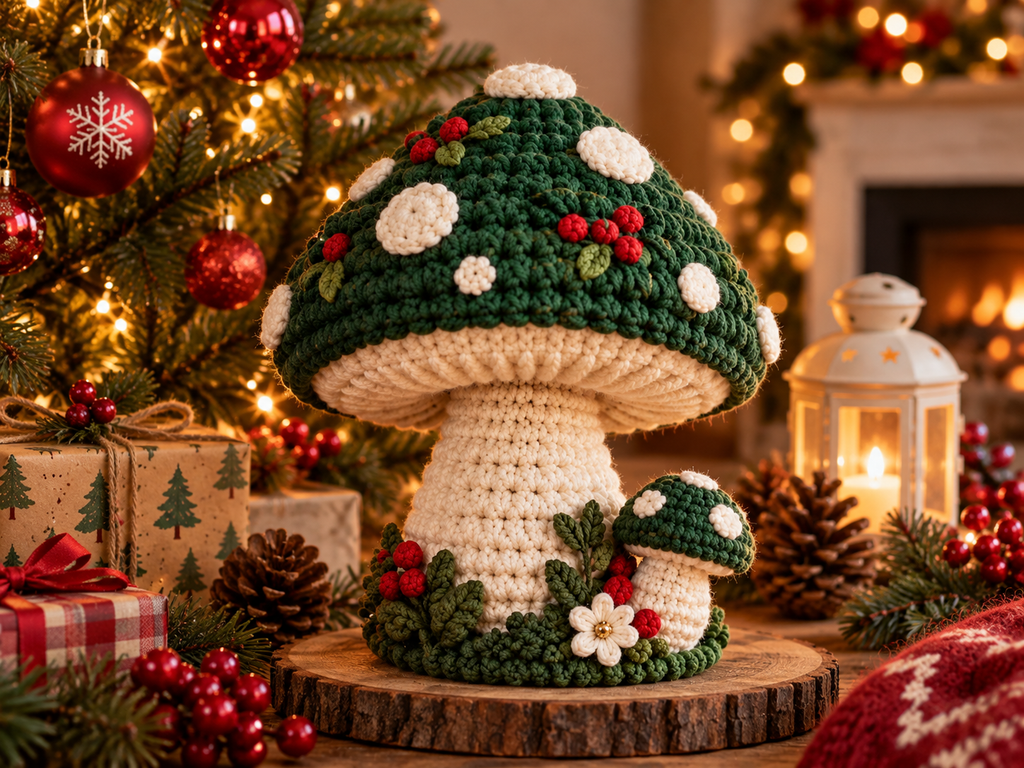 Adorable Crochet Mushroom