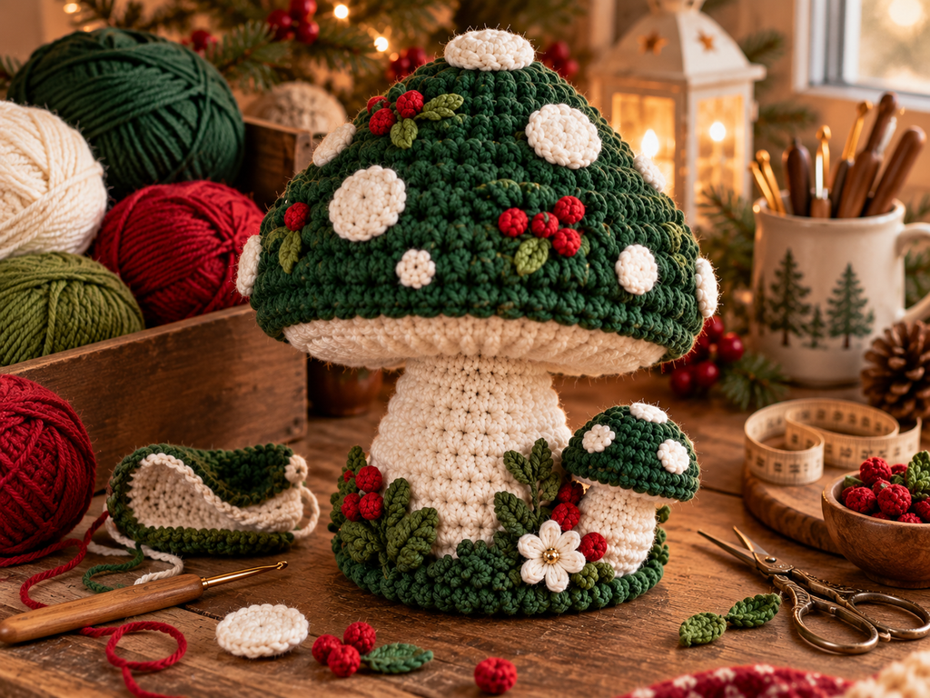 Adorable Crochet Mushroom
