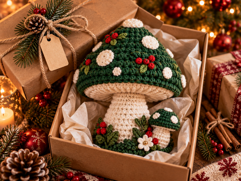 Adorable Crochet Mushroom