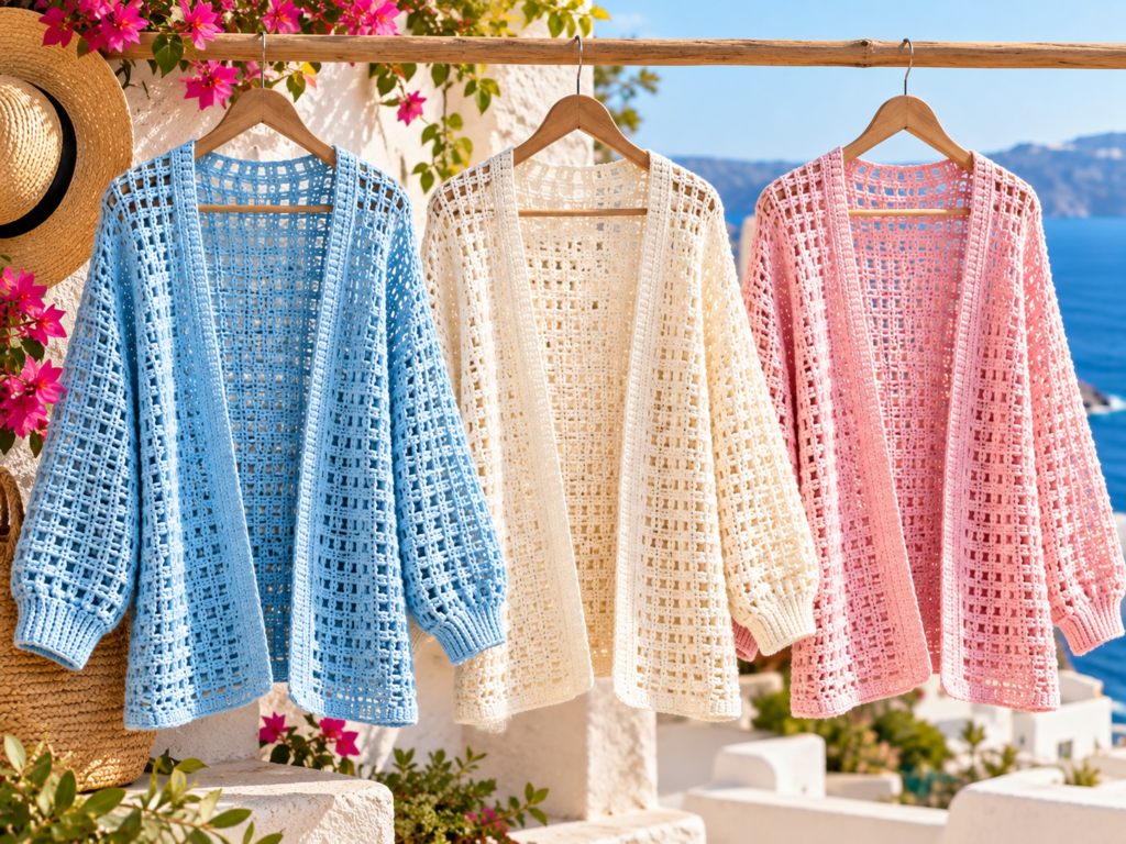 Easy Summer Crochet Cardigan Pattern