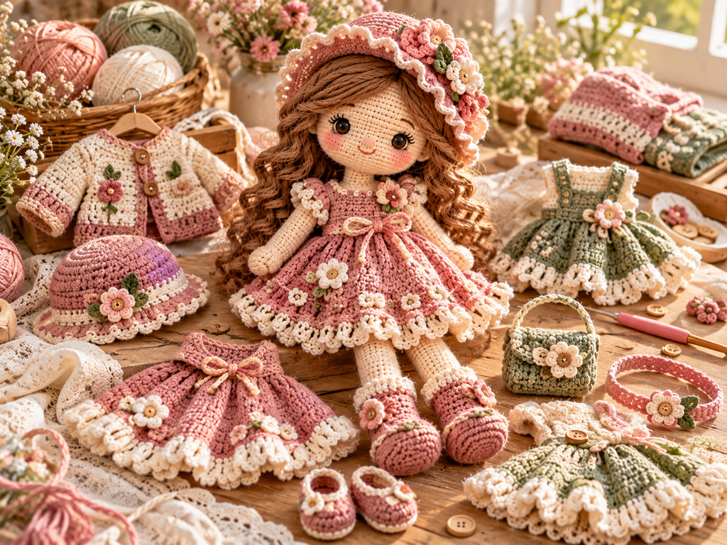 charming crochet doll clothes patterns