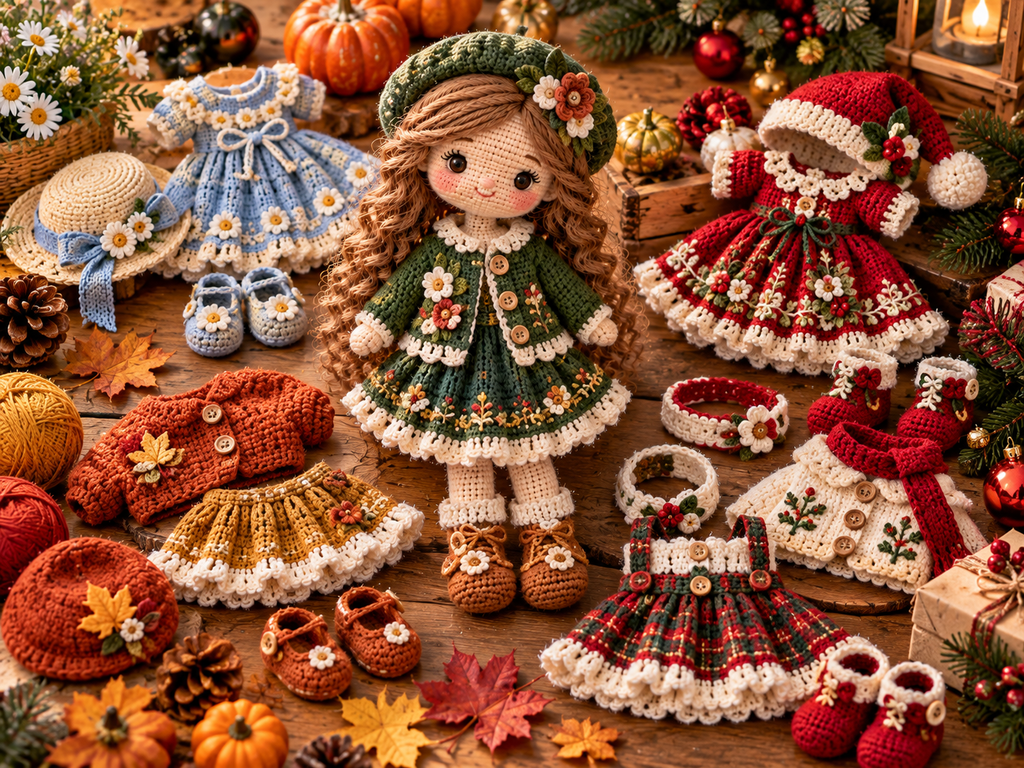 charming crochet doll clothes patterns