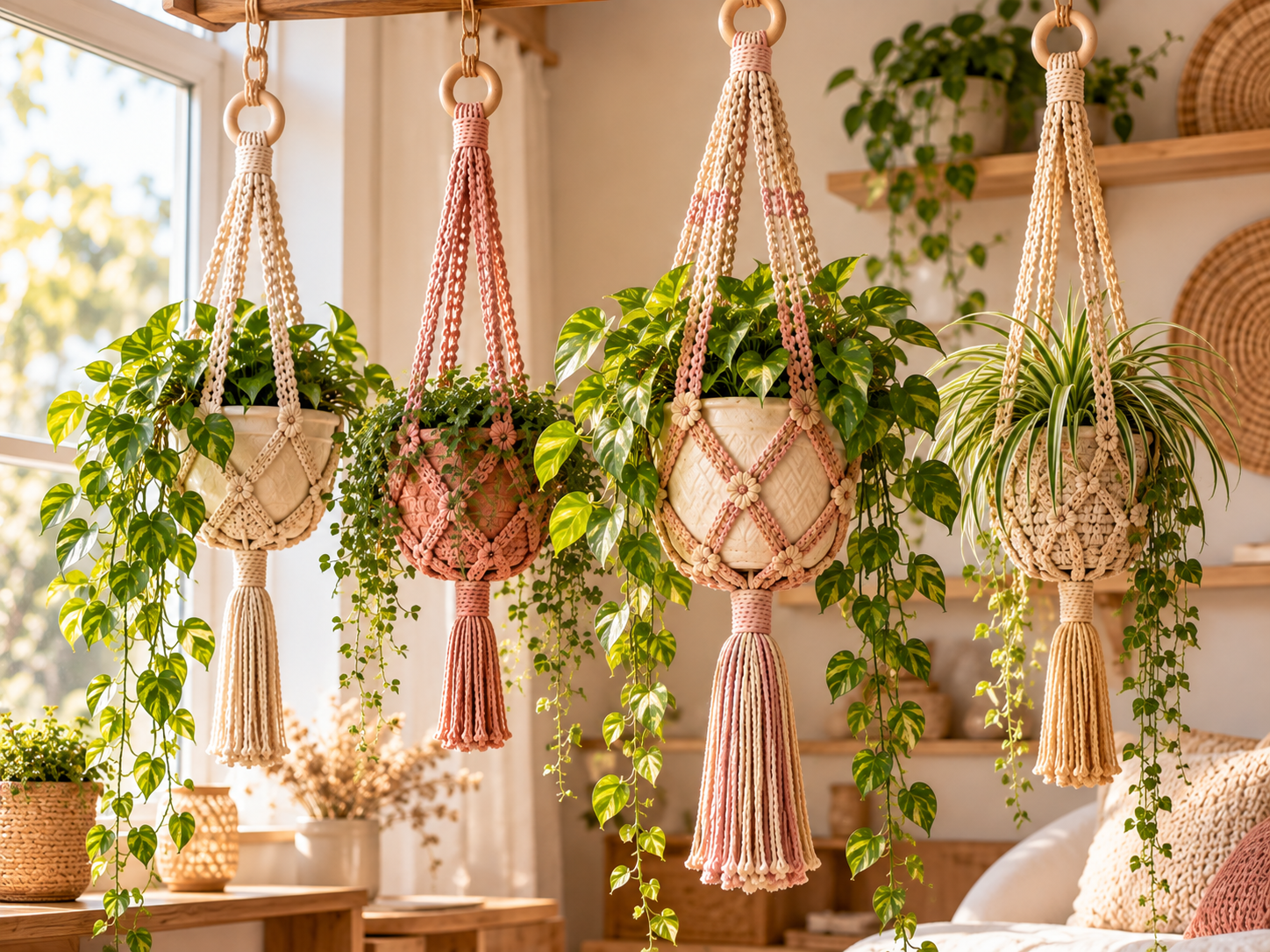 Free Crochet Hanging Planter
