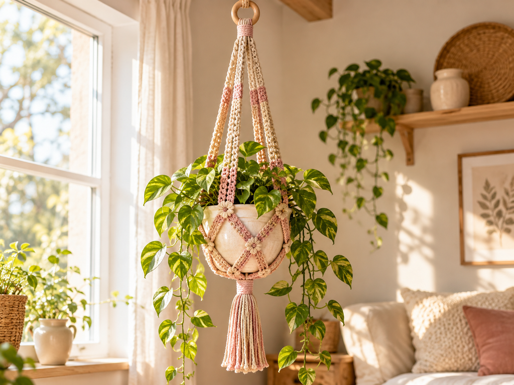 Free Crochet Hanging Planter