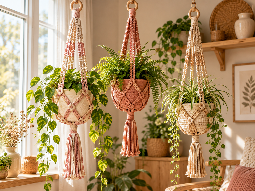 Free Crochet Hanging Planter