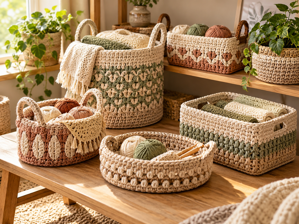 beautiful crochet basket patterns