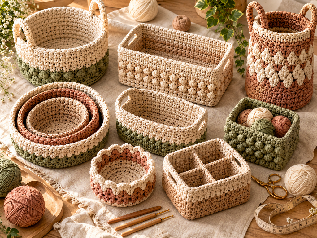 beautiful crochet basket patterns