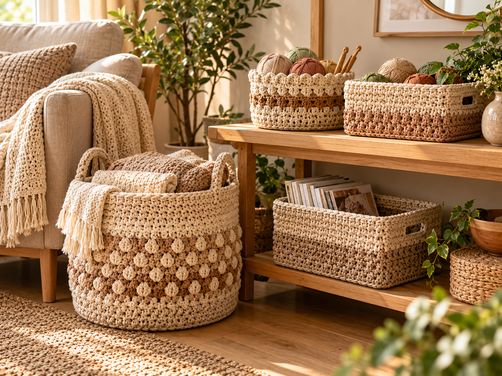 beautiful crochet basket patterns