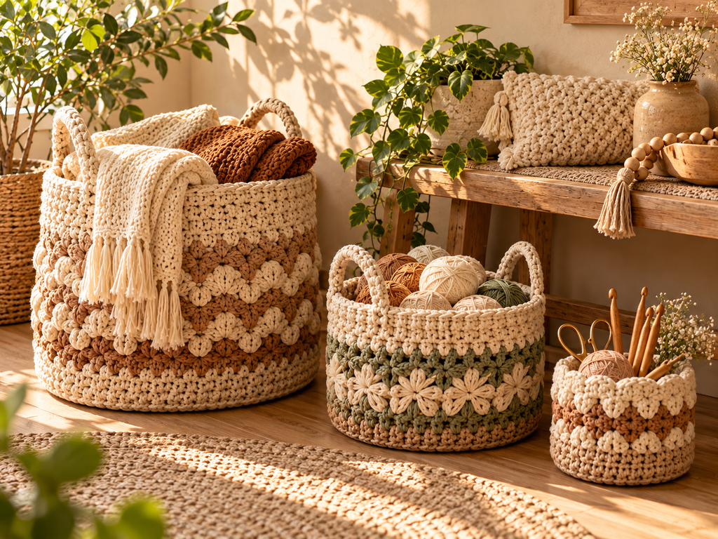 beautiful crochet basket patterns