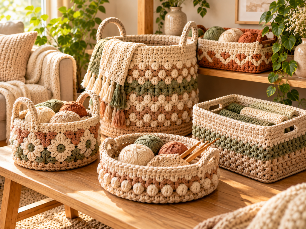beautiful crochet basket patterns