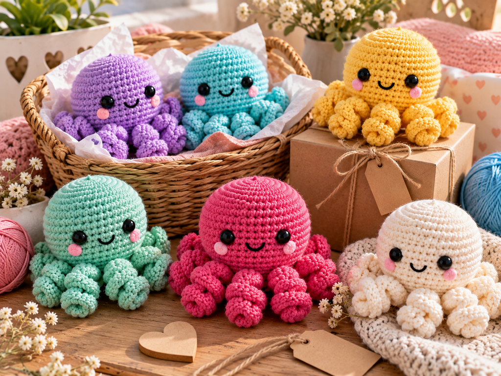 cute and colorful crochet octopus patterns