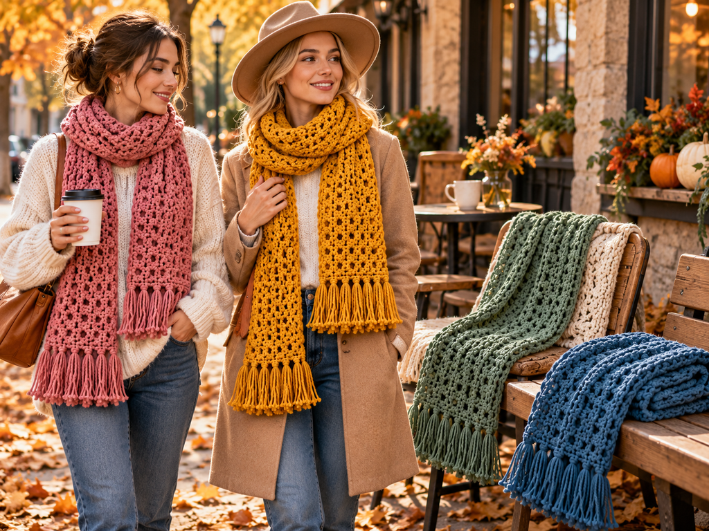 25 crochet scarf patterns for beginners