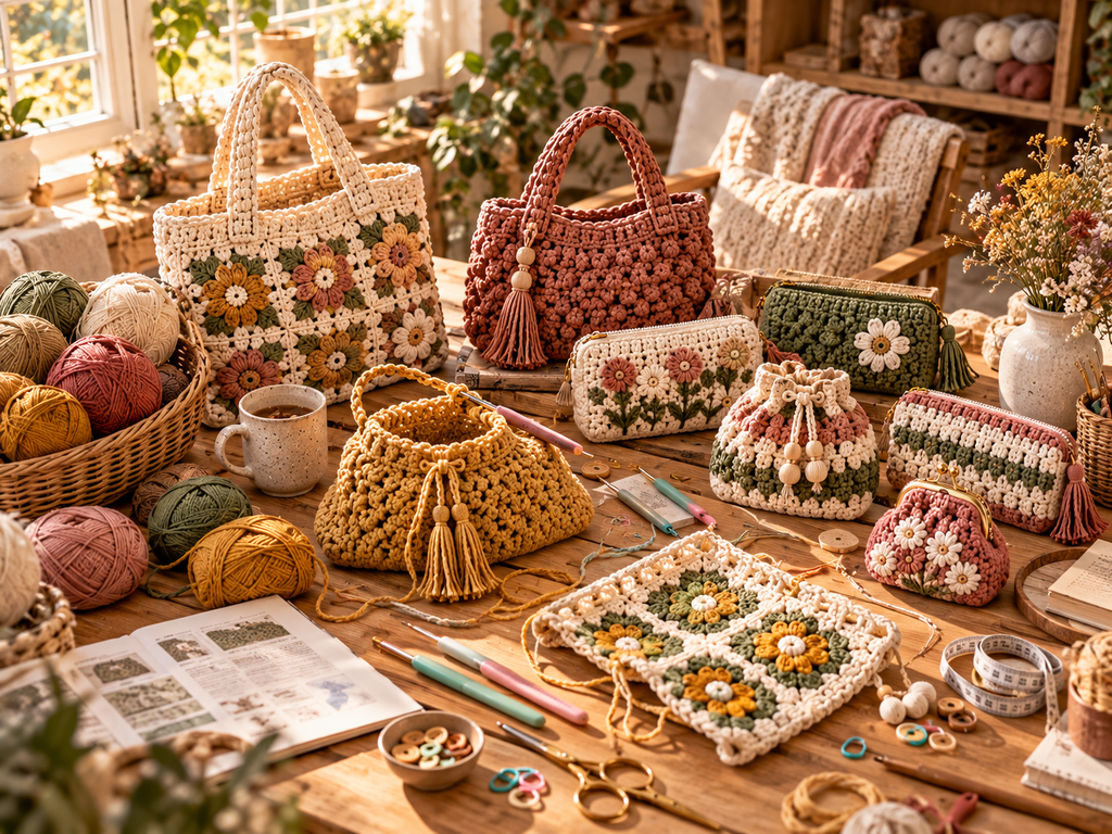17 crochet bag and pouch patterns