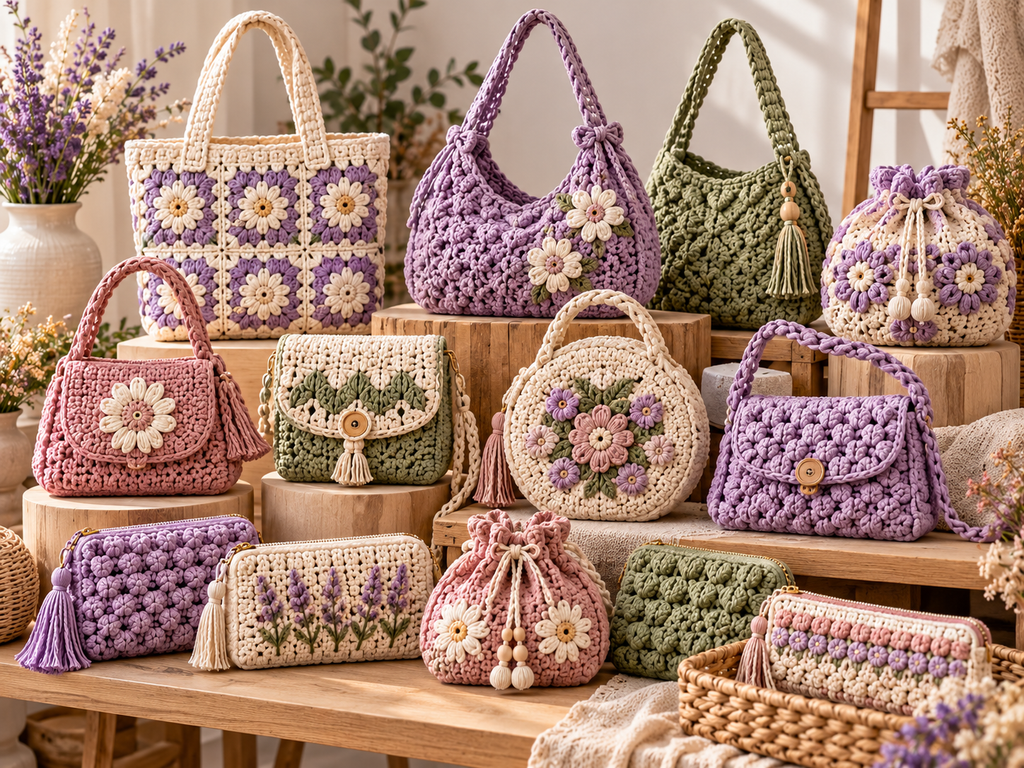 17 crochet bag and pouch patterns