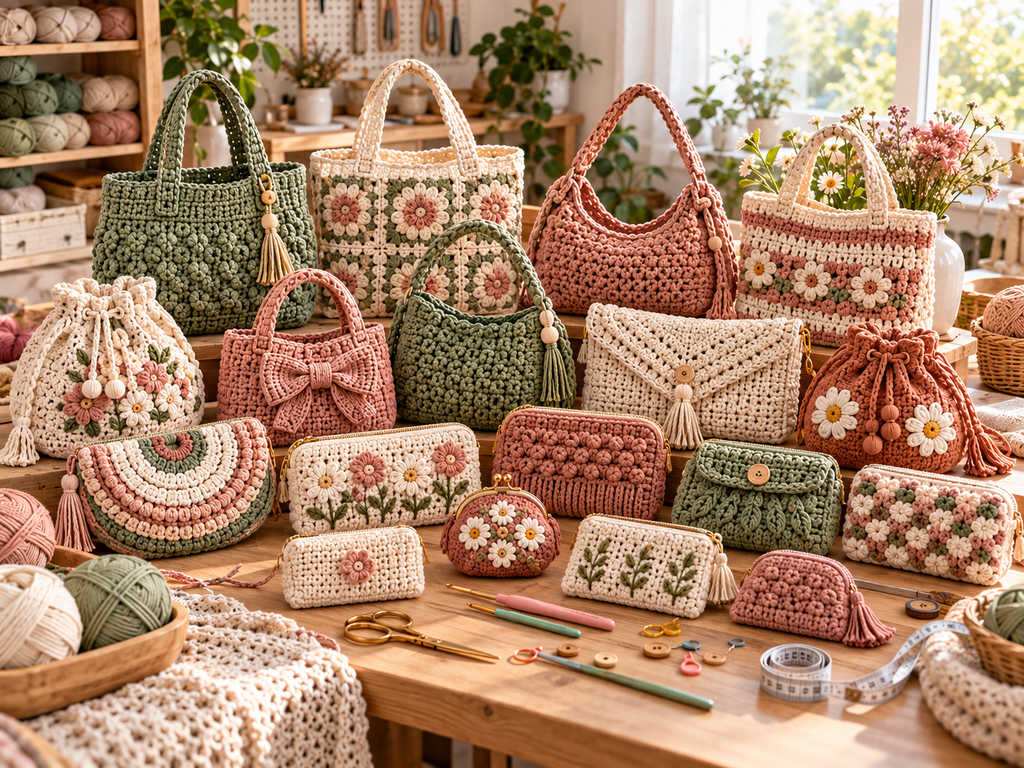 17 crochet bag and pouch patterns